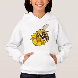 Abeja con flores