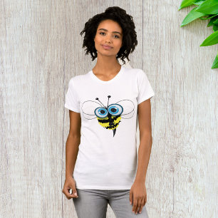 Abeja Con Ojos Grandes Camiseta Para Mujeres