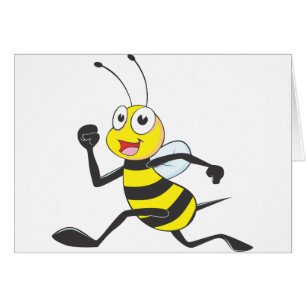Abeja corriente feliz