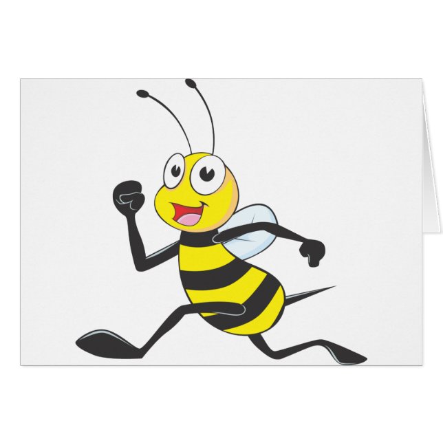 Abeja corriente feliz (Anverso (Horizontal))