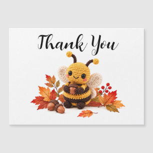 Abeja Crochet Otoño Gracias