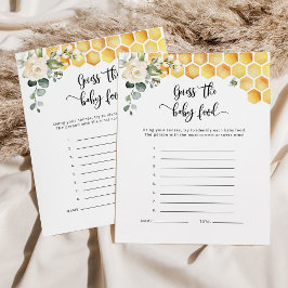 Abeja de burbujas adivina la tarjeta de comida par