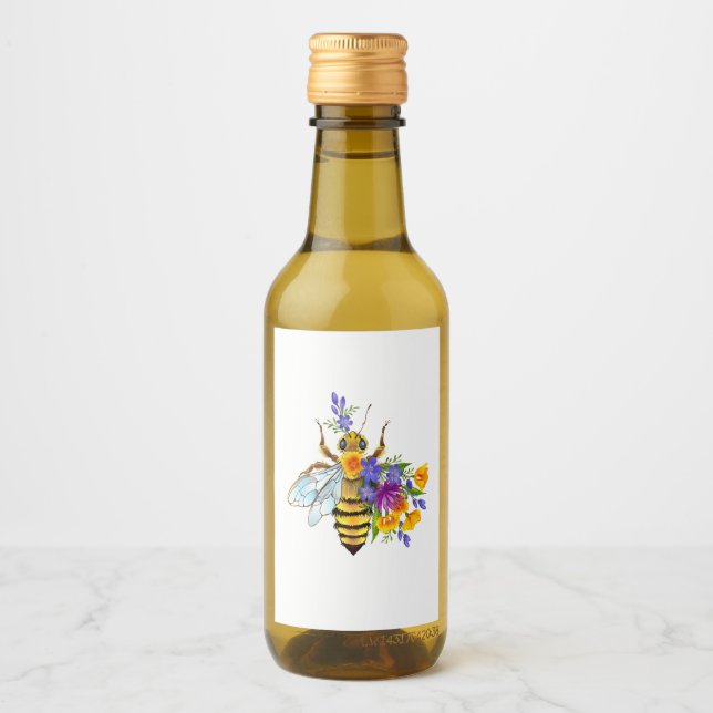 Abeja de flor con plantas silvestres (Anverso)