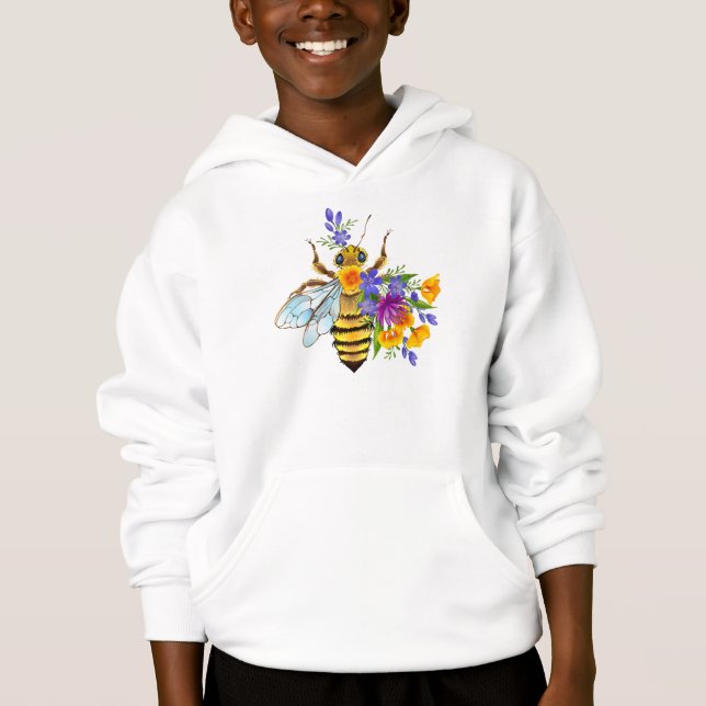 Abeja de flor con plantas silvestres (Anverso)