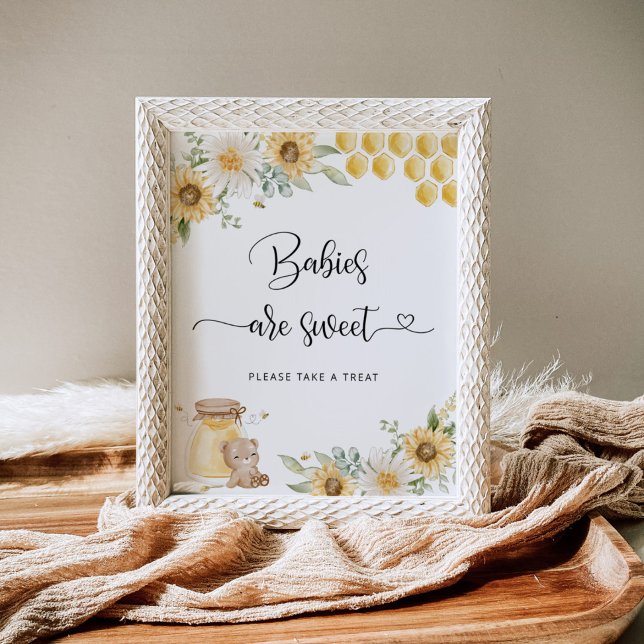 Abeja de girasol Los bebés son Posters dulces (Subido por el creador)