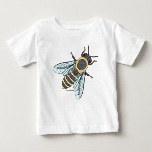 Abeja de miel (blanca) - Camiseta para bebé