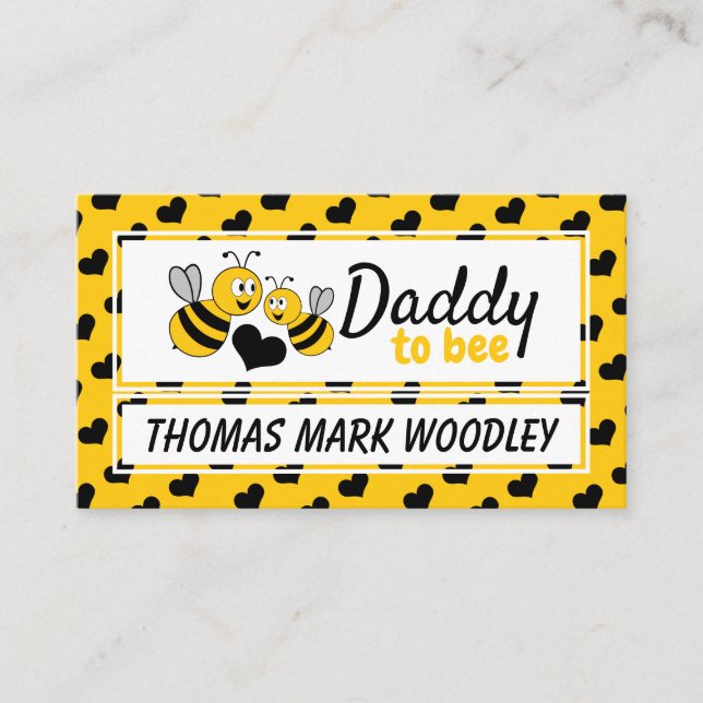 Abeja de miel, Invitación al billete de Baby Showe (Anverso)