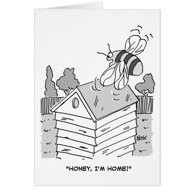 Abeja de miel regresa a su colmena (Frente)