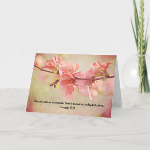 Abeja de miel sobre proverbios de tarjetas de escr