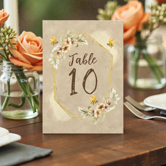 Abeja destinada a ser linda Número de mesa de boda (Subido por el creador)
