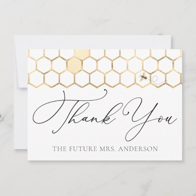Abeja dorada moderna Gracias (Anverso)