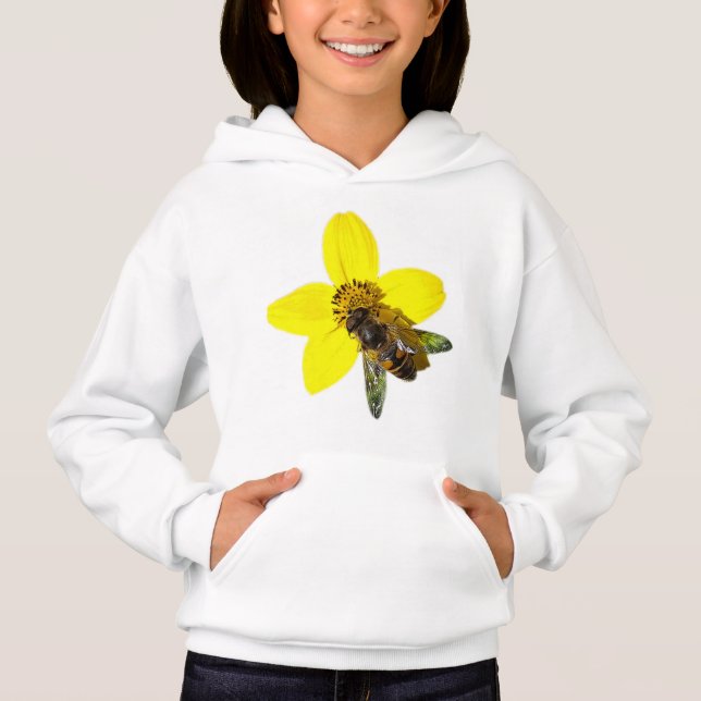 Abeja en una flor amarilla (Anverso)