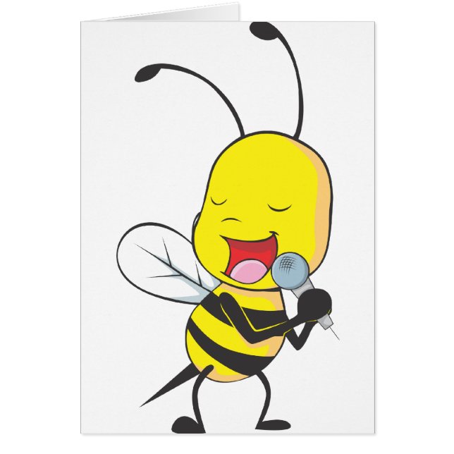 Abeja feliz que canta (Frente)