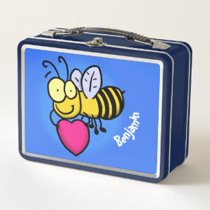 Abeja graciosa y linda con ilustracion personaliza