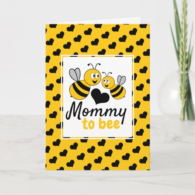 Abeja, invitación de Baby Shower (Anverso)