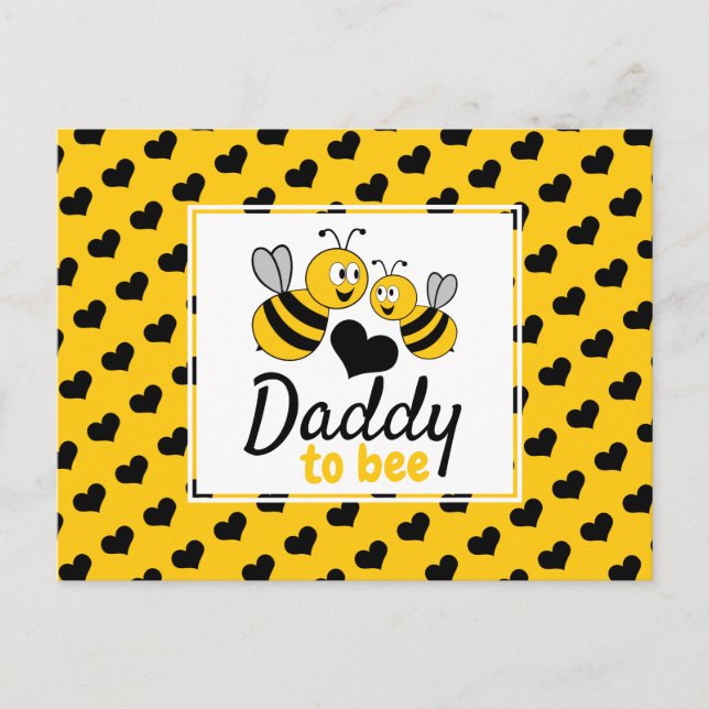 Abeja, invitación de Baby Shower (Anverso)