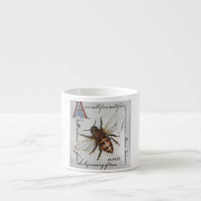 abeja Joris Hoefnagel de la taza de café del café (Frente)
