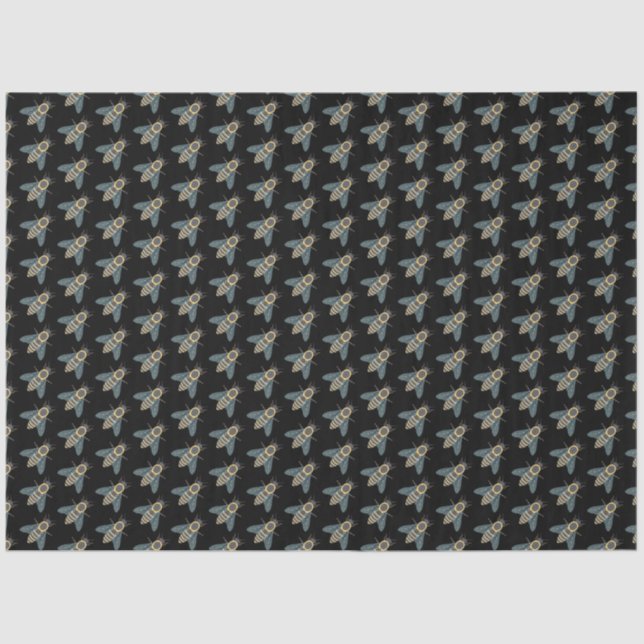 Abeja melífera (negra) - Papel de seda (Anverso)