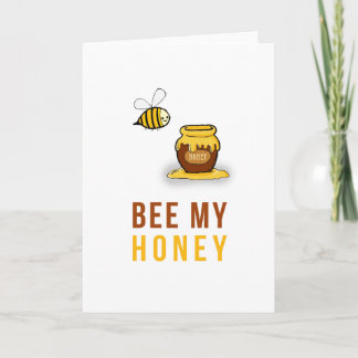 Abeja mi tarjeta de la miel