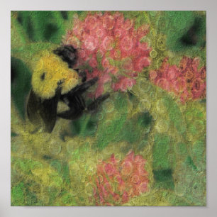 Abeja por el arte digital de Clover