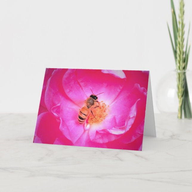 Abeja, tarjeta (Anverso)