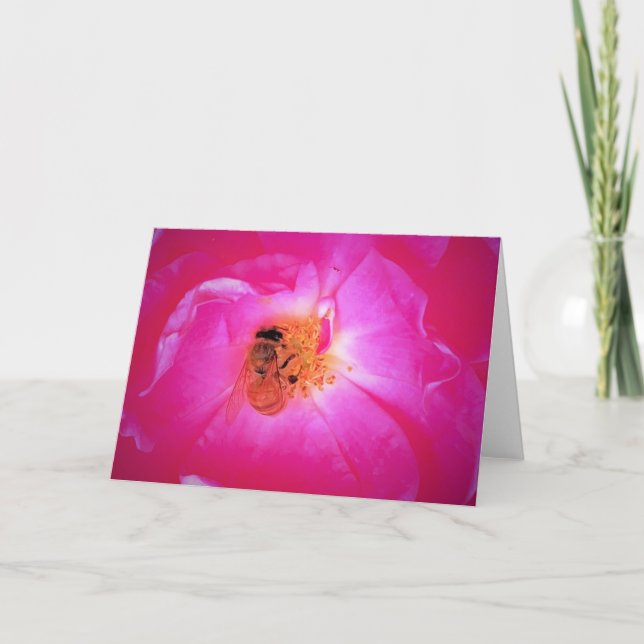 Abeja, tarjeta (Anverso)