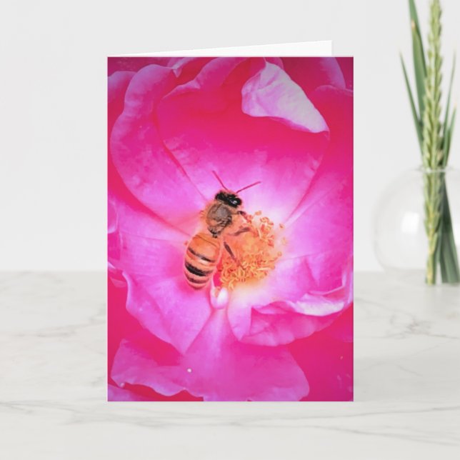 Abeja, tarjeta (Anverso)