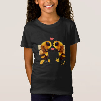 Abejas con camiseta de Jersey de LOVE-Fine