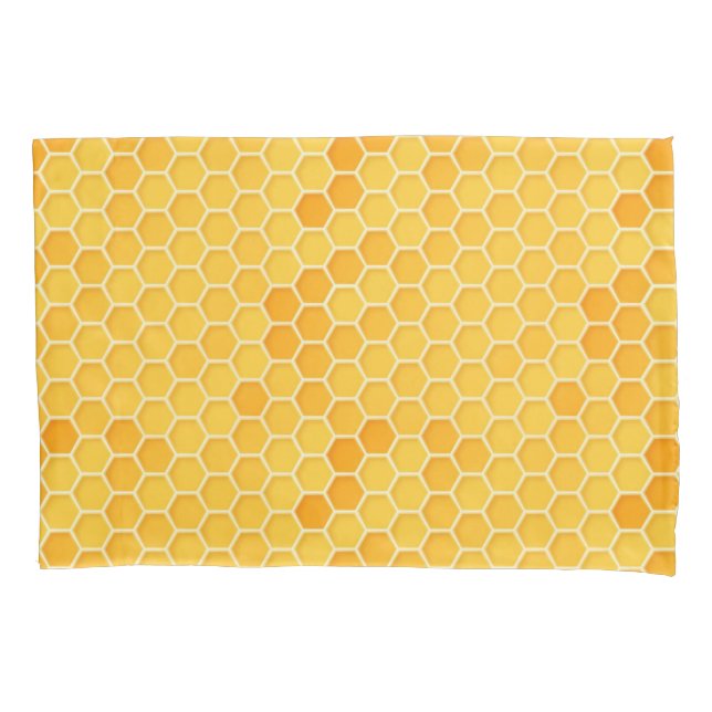 ¡Abejas de miel! Funda de almohada (Anverso)