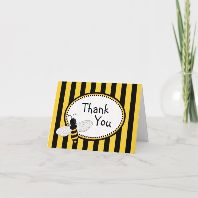Abejas de moda Gracias Cartas de Nota (Anverso)