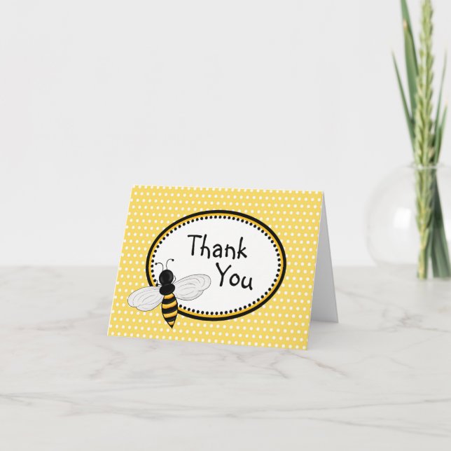 Abejas de moda Gracias Cartas de Nota (Anverso)