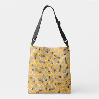 Abejas en bolso del panal