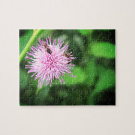 Abejas en un Cardo Relajante Rompecabezas de Autoc