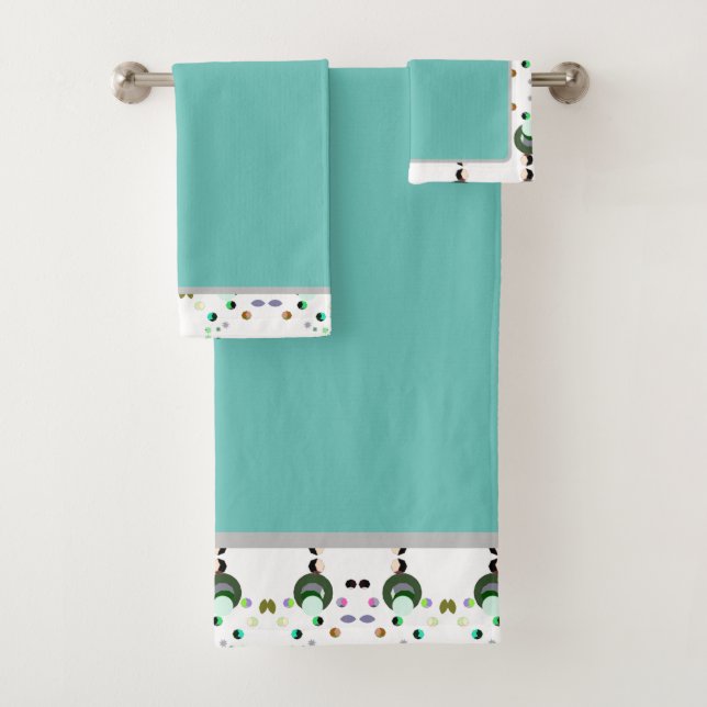 Abejas verde 2 toallas de baño (In situ)