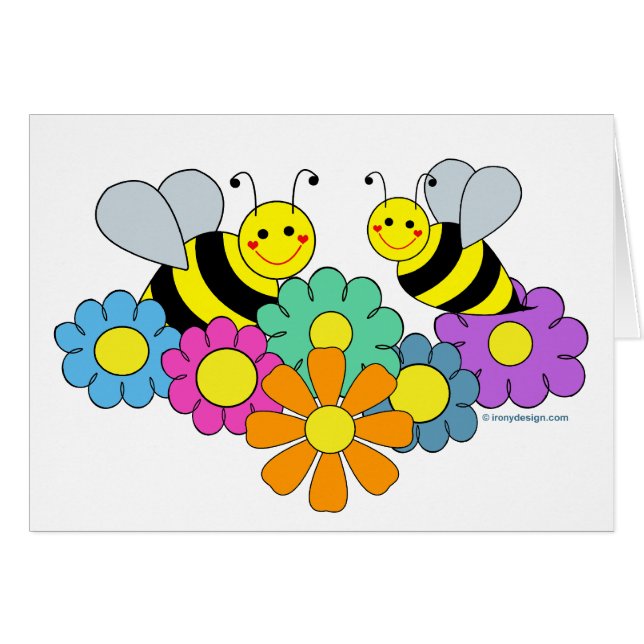 Abejas y flores (Anverso (Horizontal))