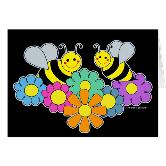 Abejas y flores (Anverso (Horizontal))
