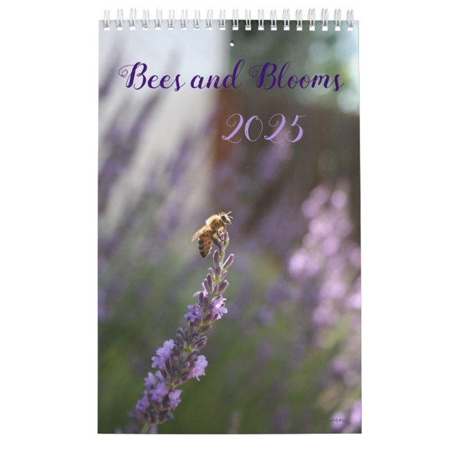 Abejas y flores, hermoso calendario de floraciones (Tapa)