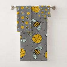 Abejas y mariposas en gris