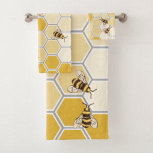 Abejas y panal de la miel