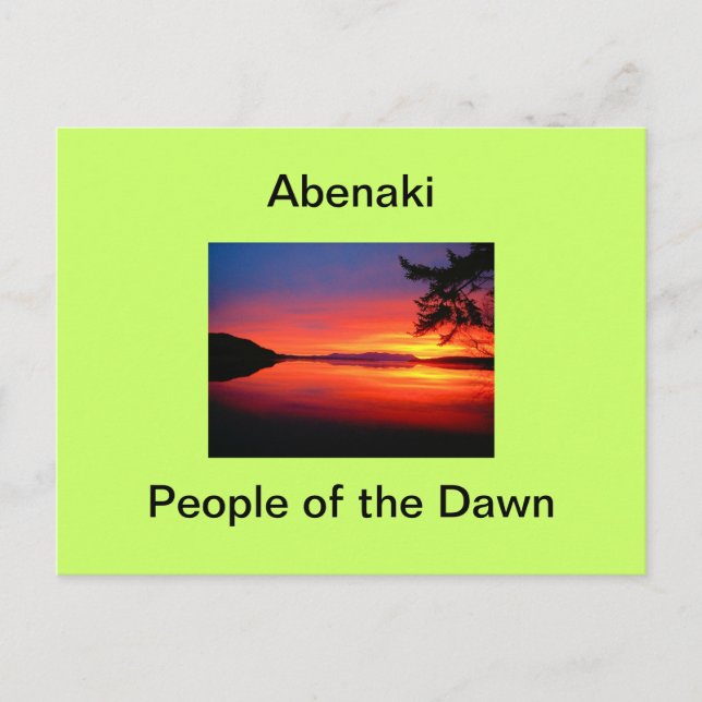 Abenaki - Gente del alba: Postales (Anverso)