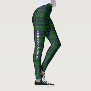 Abercrombie Personalizado Tartan Plaid Leggings