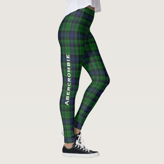 Abercrombie Personalizado Tartan Plaid Leggings (Derecha)