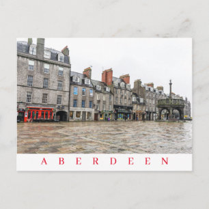 Aberdeen Castlegate edificios vista postal