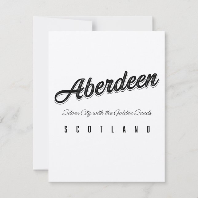 Aberdeen "Ciudad de Plata con las Arenas Doradas" (Anverso)