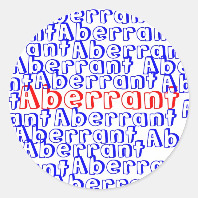 Aberrant pegatina (Anverso)