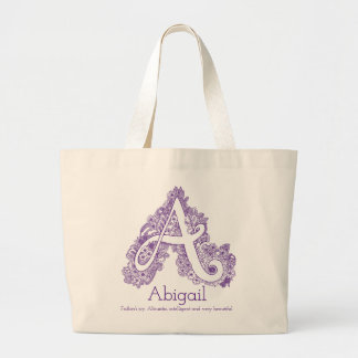 Abigail Un monograma de doodle en una bolsa