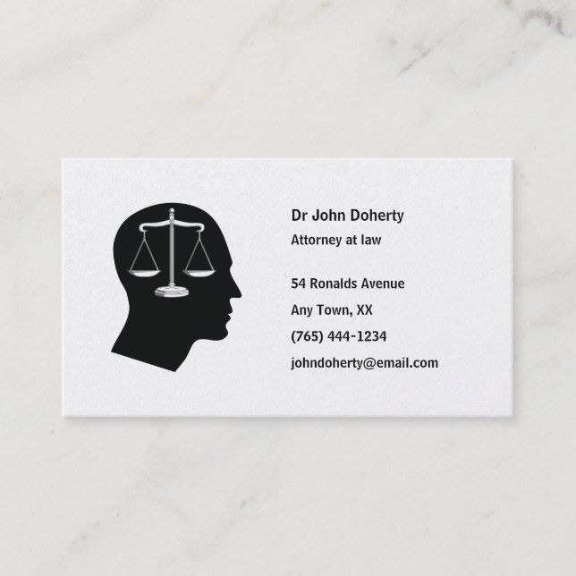 ABOGADO EN la LEY - tarjeta de visita (Anverso)