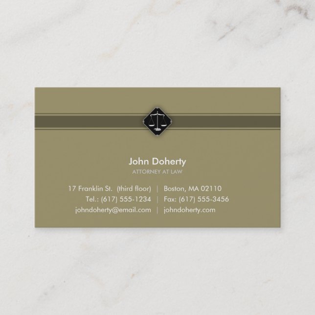 ABOGADO EN la LEY - tarjeta de visita (Anverso)