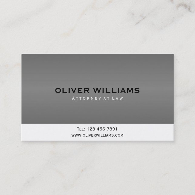 Abogado en la ley - tarjetas de visita (Anverso)