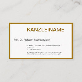 Abogado tarjeta de presentación